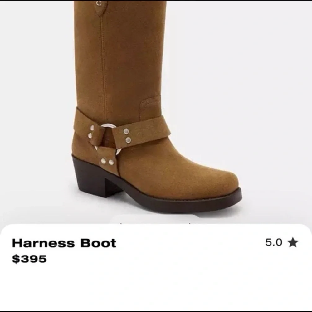 NWB coach Tara harness boots size 8 MSRP $395